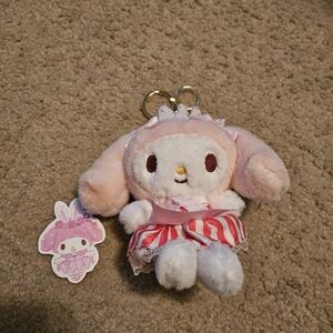 Sanrio Hello Kitty plush keychain My Melody plush keychain maid